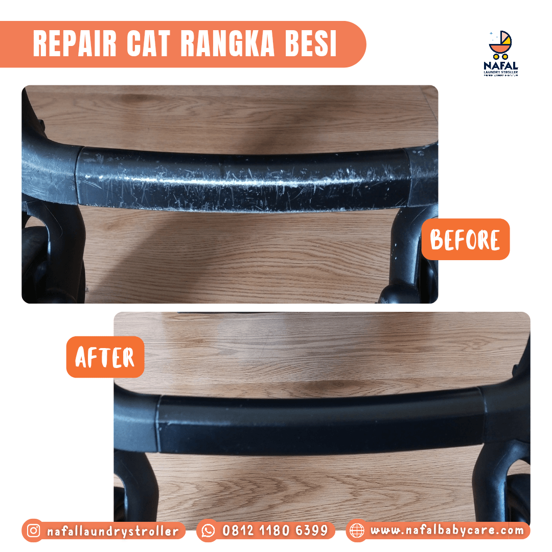 Foto pengerjaan Cat Rangka (Repaint Frame) - Nafal Baby Care