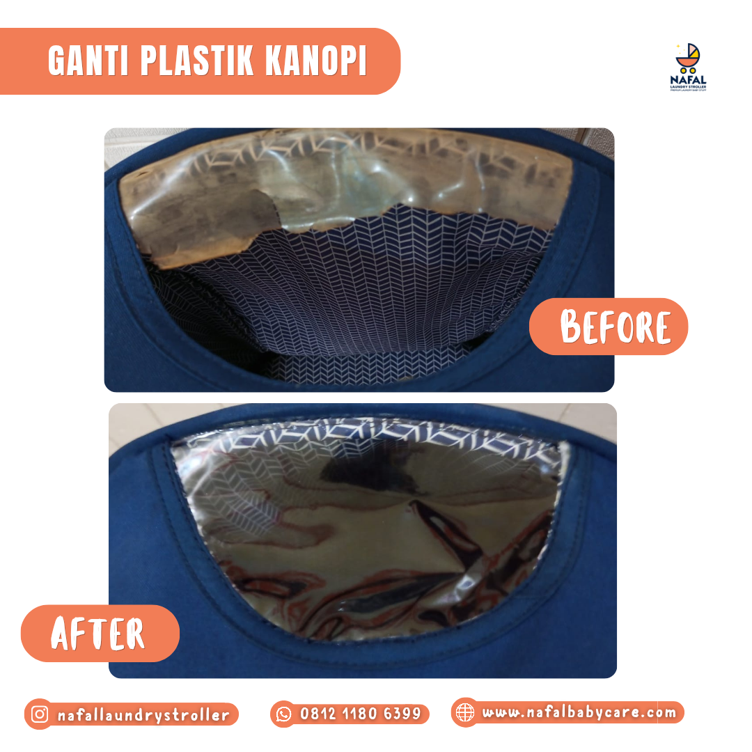 Foto pengerjaan Ganti Plastik Kanopi - Nafal Baby Care